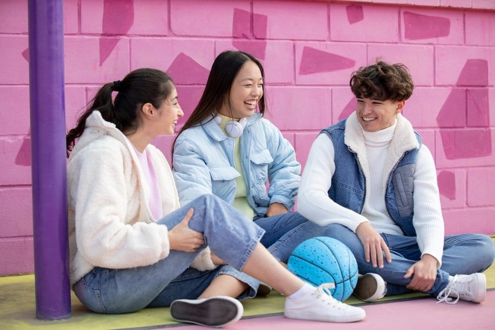 teenagers friends having fun together 1